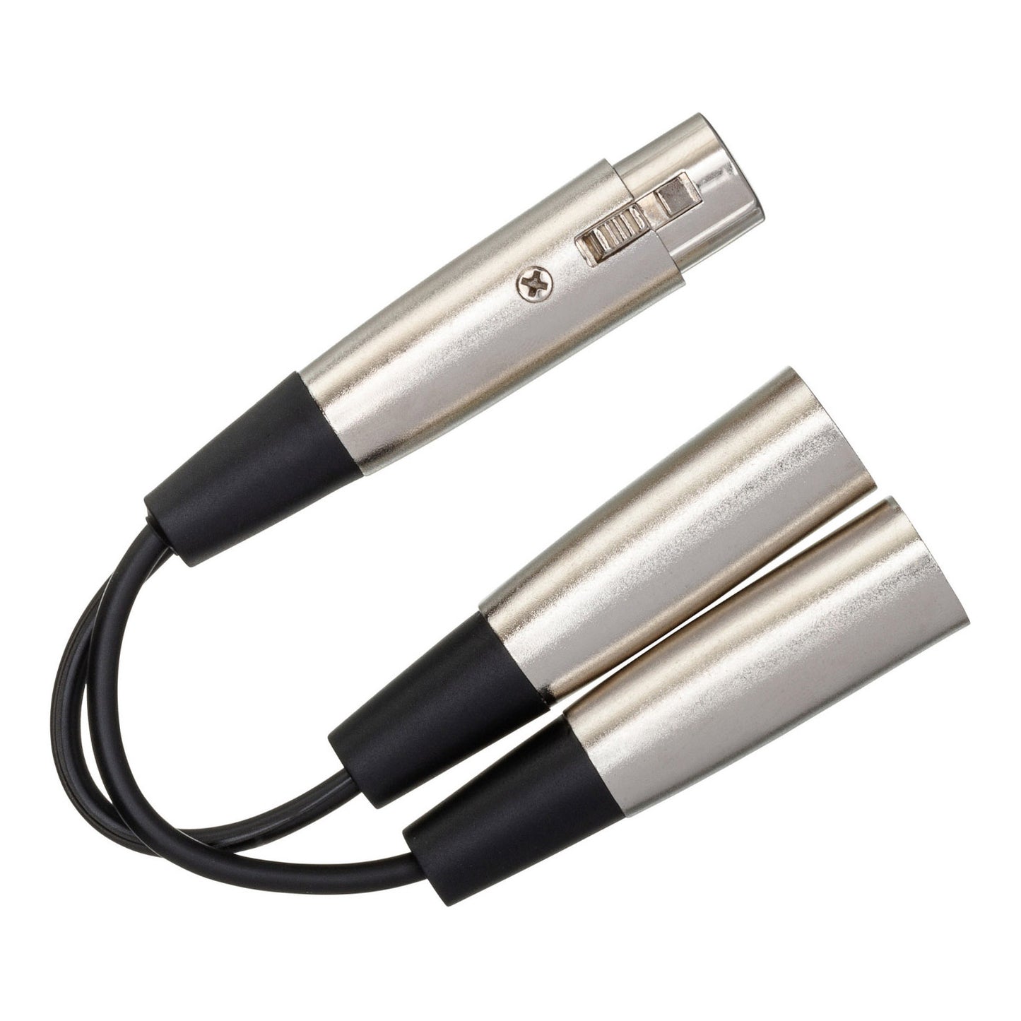 Hosa YXM-101.5 XLR3F to Dual XLR3M Y Cable