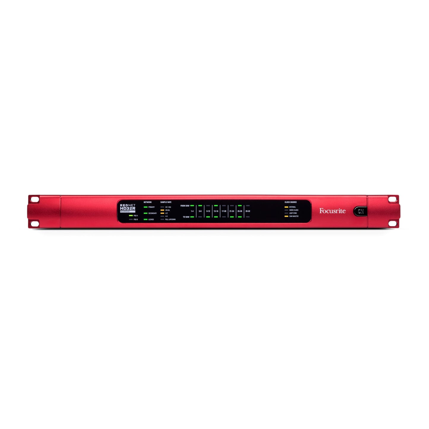 Focusrite Pro RedNet HD32R 32-Channel Dante Interface front