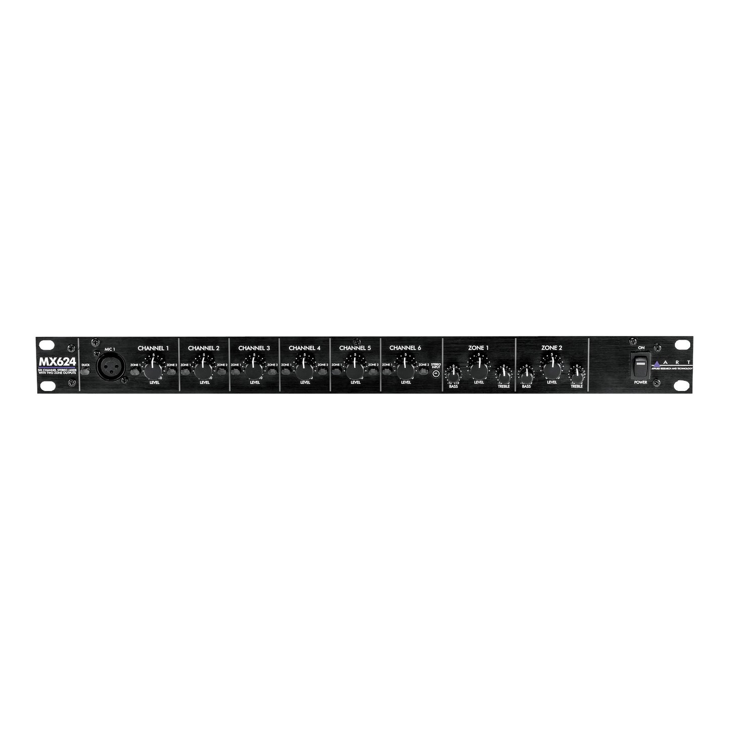 ART MX624 6-Channel Rack Mount Zone Mixer