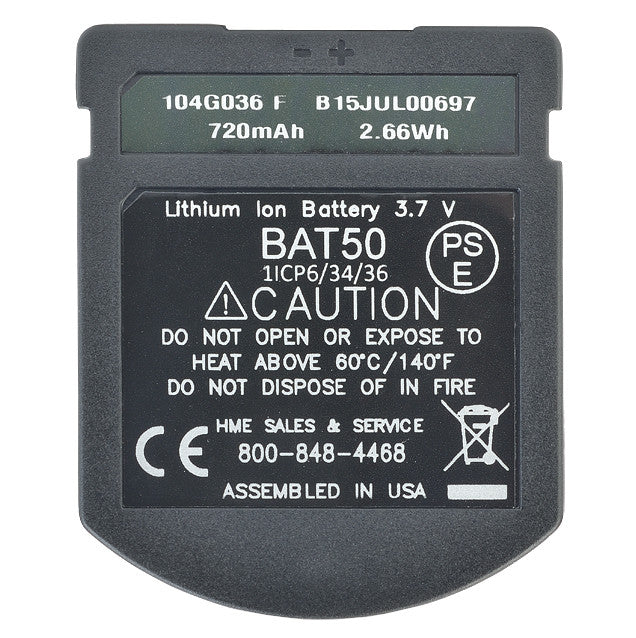 Clear-Com BAT50 DX System Rechargeable Battery back