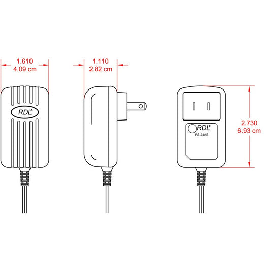 RDL PS-24AS 24 Vdc Switching Power Supply