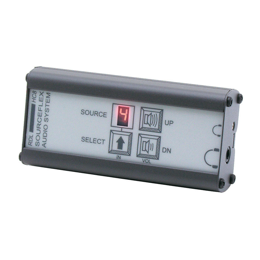 RDL SAS-HC8 Headphone Amplifier with Source Selection for SourceFlex Distributed Audio System