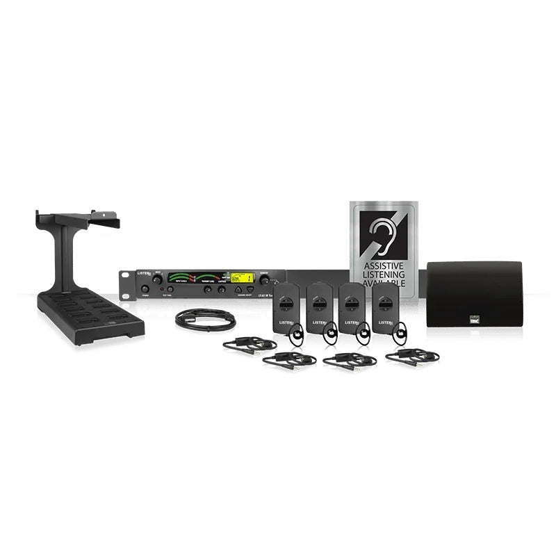 Listen Technologies ListenIR iDSP Standard System IR Package | White | Standard