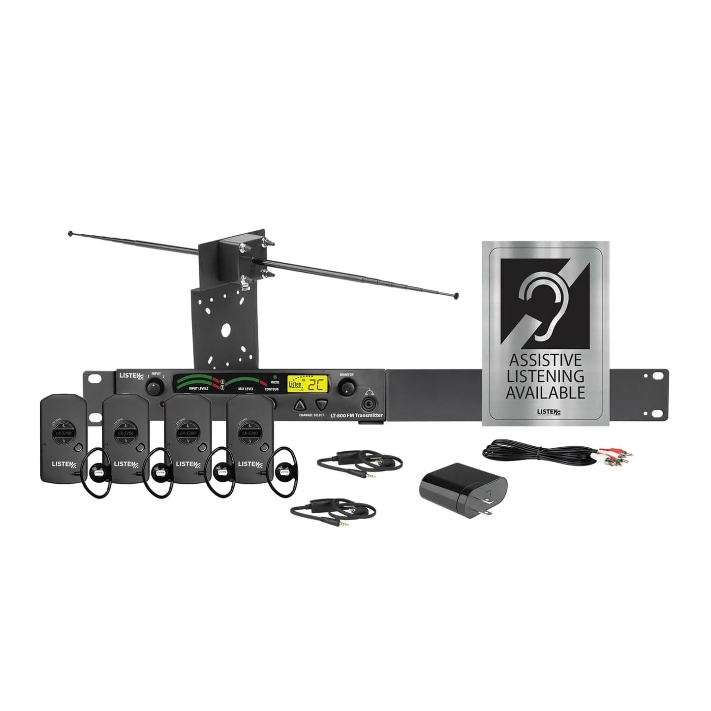 Listen Technologies iDSP Advanced Stationary RF System For ADA Compliance Level II | 216 MHz | Standard