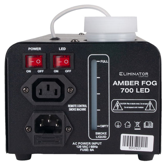Eliminator Lighting Amber FOG 700 LED Fog Machine back
