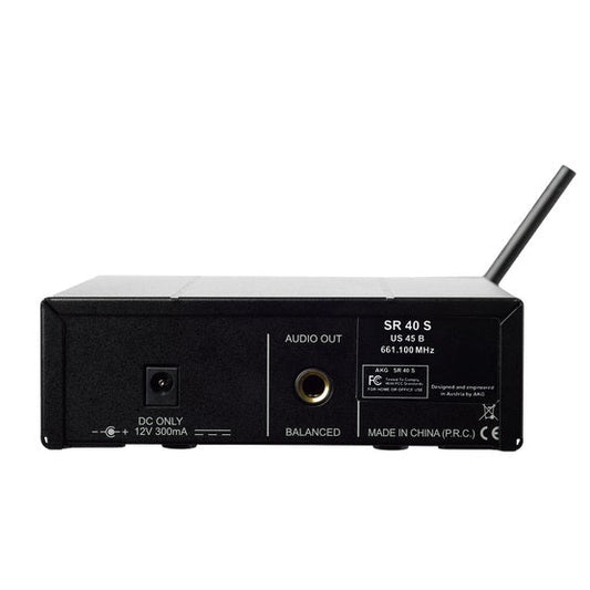 AKG WMS40 Mini Wireless Instrument System | Frequency: Band-US25-B 537.9 MHz