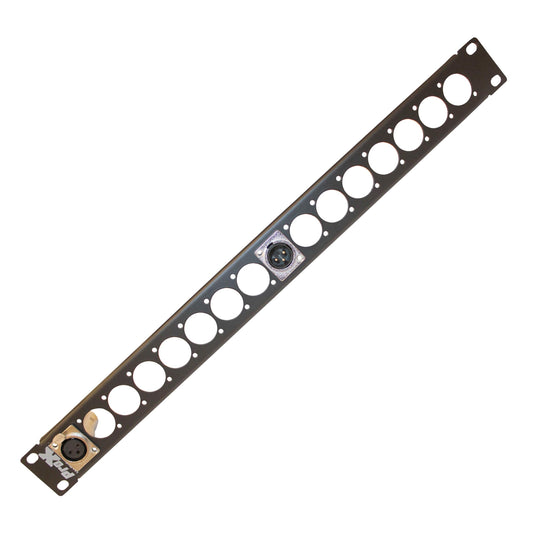 ProX T-1U16XLR 1U Rack Panel Punched for 16 Connectors