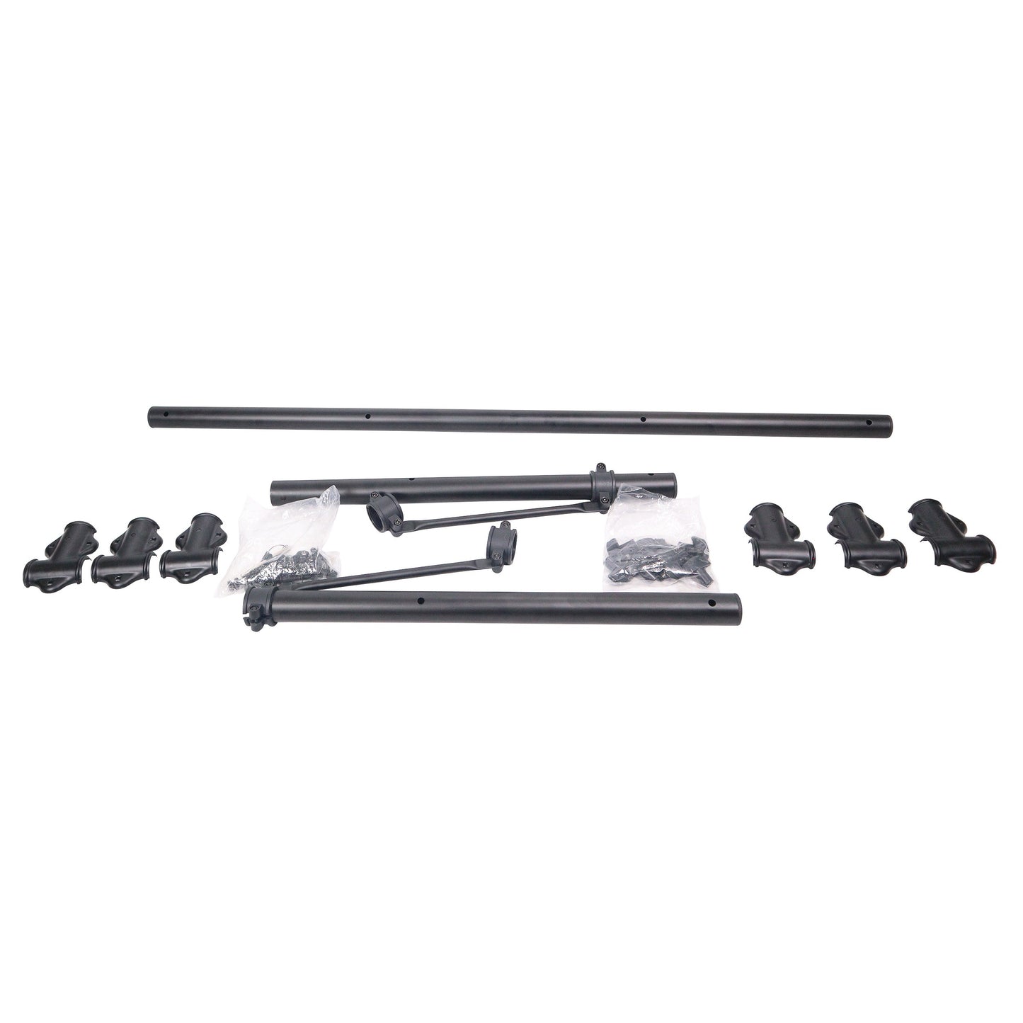 ProX Height Adjustable Lighting Stand Lightweight All-Metal DJ Stand | T-Bar with (2) Side Bars | 12 ft | 100 lbs