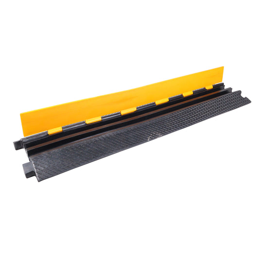 ProX Cable Protector Ramp Heavy-Duty Rubber Speed Bump Cover | 2-Channel