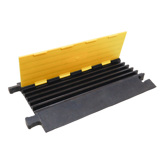 ProX Cable Protector Ramp Heavy-Duty Rubber Speed Bump Cover | 5-Channel