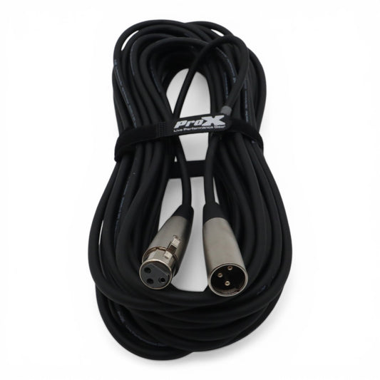 ProX XLR Balanced Audio Cable OFC Mic Cable With All-Metal Connectors | 50 ft
