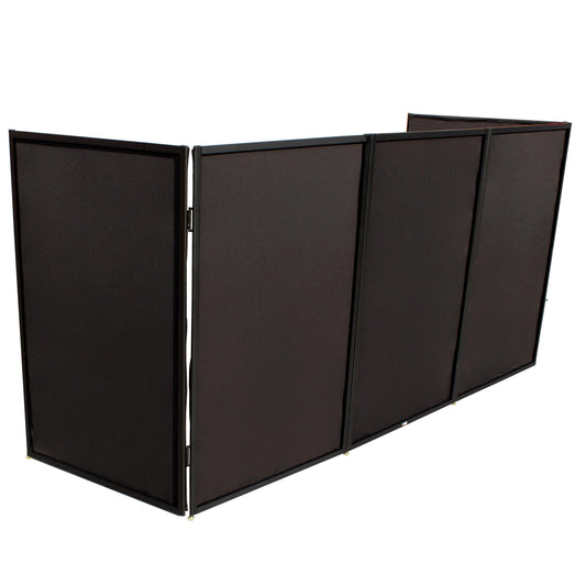 ProX 5-Panel DJ Facade Aluminum Scrim Frame With Quick Release Hinges | Black