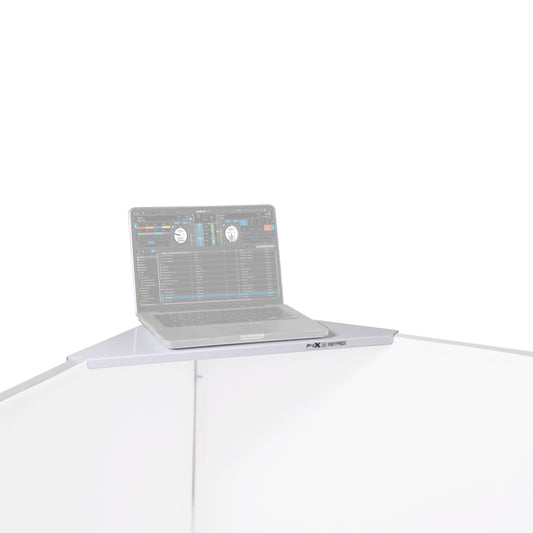 ProX Universal Set of Corner Shelves for DJ Facades | White