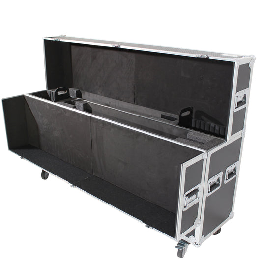 ProX Universal Dual Flat Panel Monitor Flight Case ATA Road Case | 55 in to 70 in
