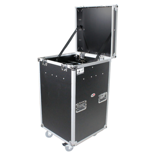 ProX Microphone Accessory Case ATA Flight Case For Mic Storage | 25-stand holder