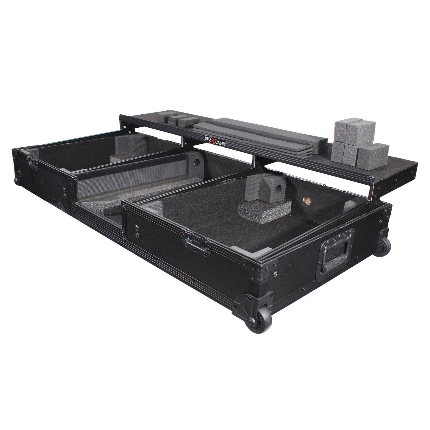ProX XS-TMC1012WLTFBTLBL DJ Coffin Flight Case For Rane 72 Mixer