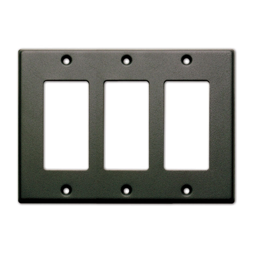 RDL CP-3B Triple Cover Plate - Black