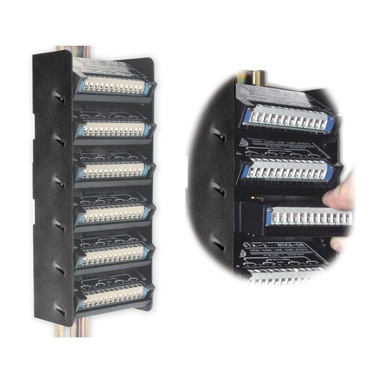 RDL DRA-35S6 STICK-ON DIN Rail Adapter - 6 modules