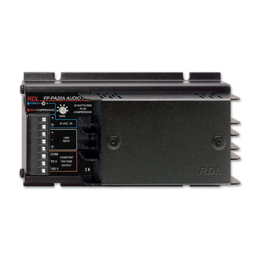RDL FP-PA20A 20 W Mono Audio Amplifier - 70 V or 100 V