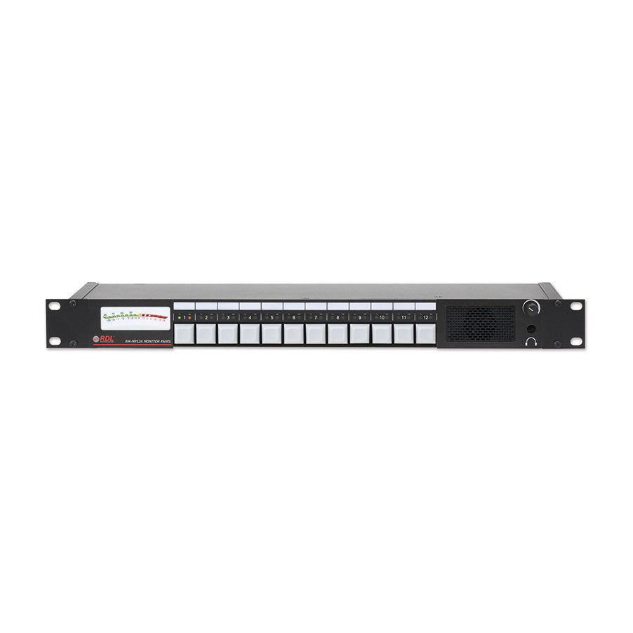 RDL RM-MP12A Audio Monitor Panel - 12 Line or Speaker Inputs
