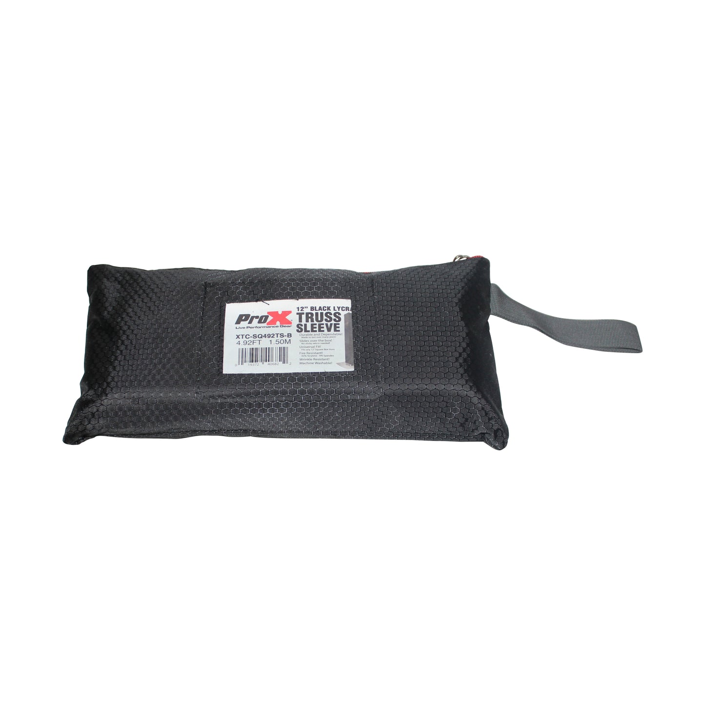 ProX Lycra Truss Cover Sleeve for 12" Quad Box Truss Stretch Scrim | 4.92ft (1.5M) | Black