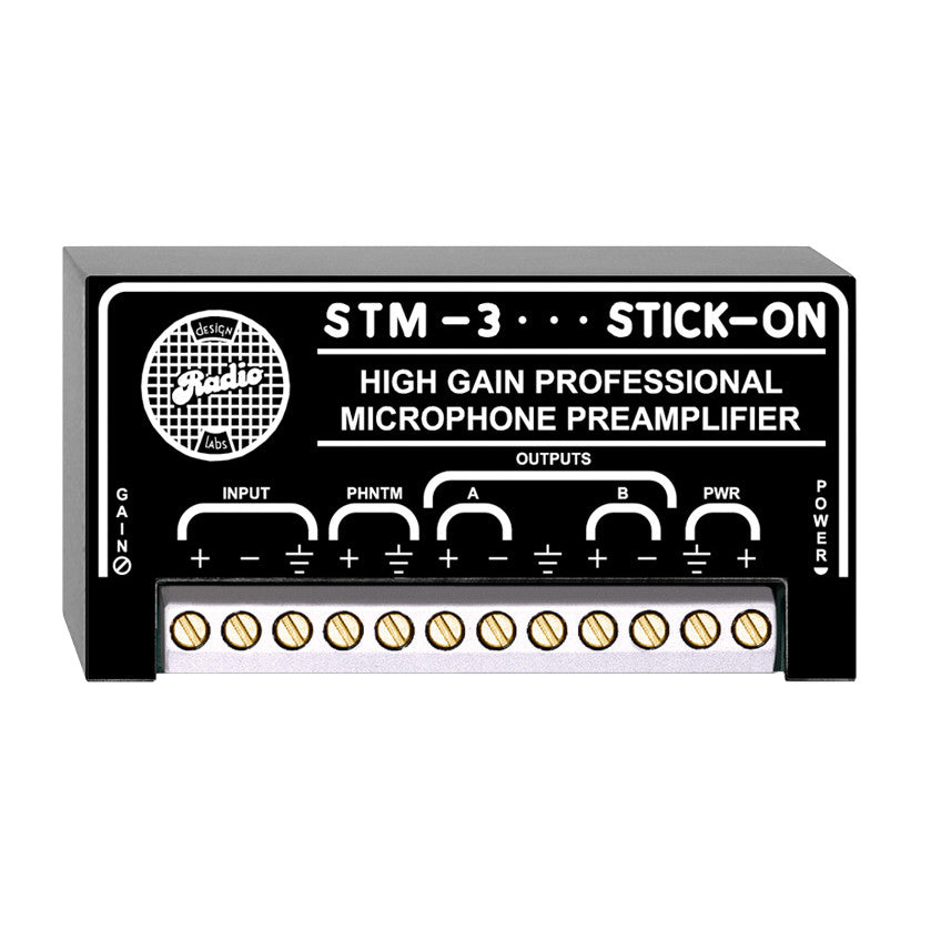 RDL STM-3 High Gain Microphone Preamp