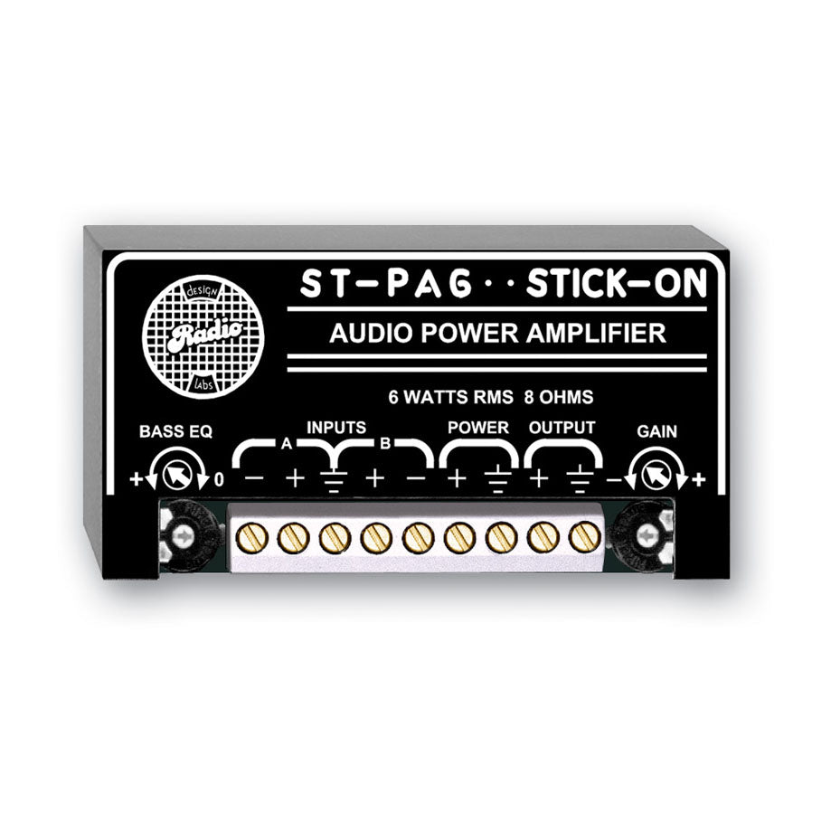 RDL ST-PA6 6 W Mono Audio Amplifier - 8 ohm