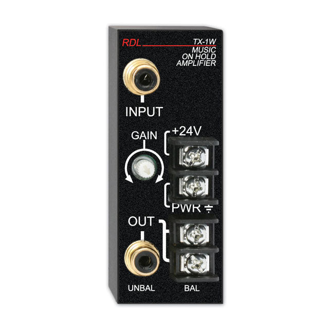 RDL TX-1W Music on Hold Amplifier - 1 Watt