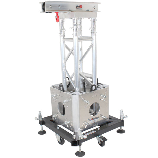 ProX Truss Tower Stage Roofing System Package Ground Support Kit | 3.28 Ft | Ladder 3mm