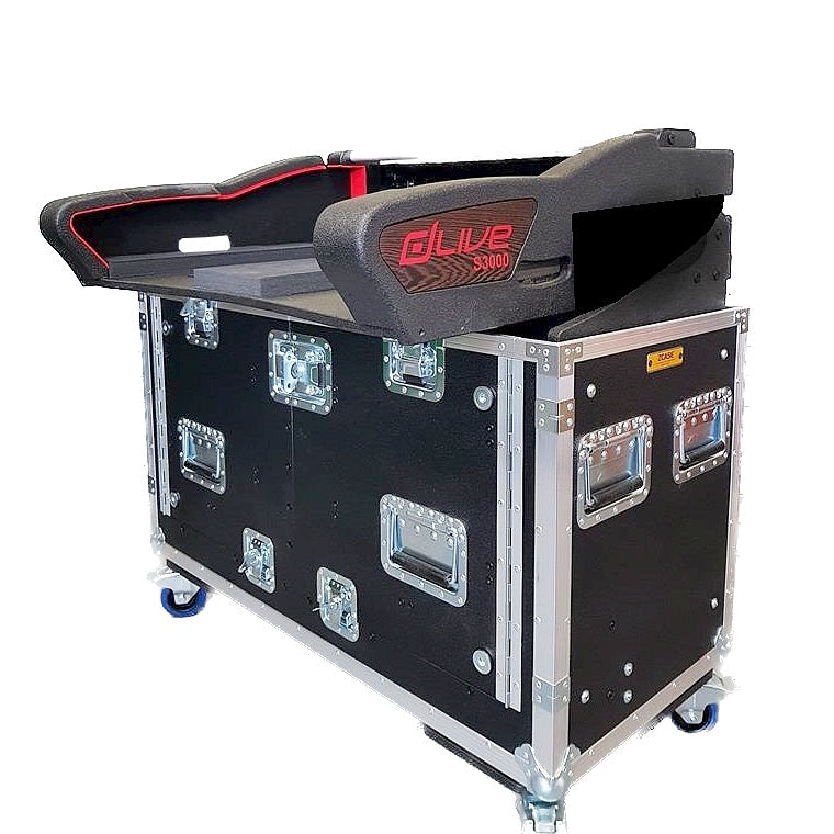 ProX Flip-Ready Hydraulic Console Case For Digital Audio Consoles | Allen & Heath DLive S3000 | Detachable