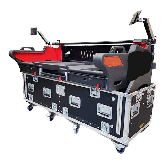 ProX Flip-Ready Hydraulic Console Case For Digital Audio Consoles | Yamaha RIVAGE PM7/PM10 | Detachable