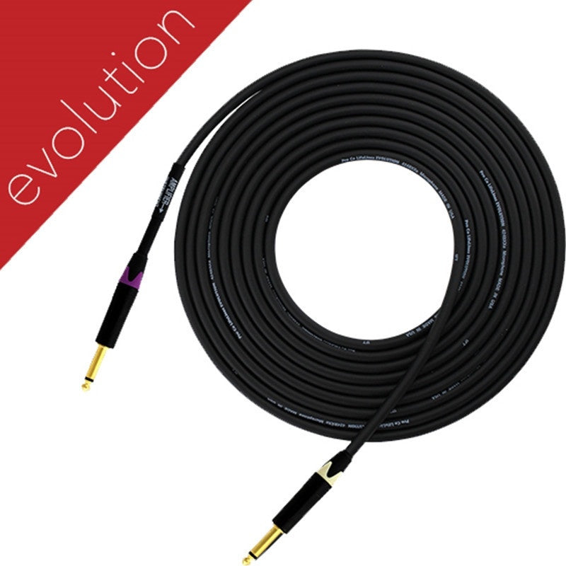 ProCo Sound Evolution Directional Unbalanced 1/4" to 1/4" Cable | 10 ft