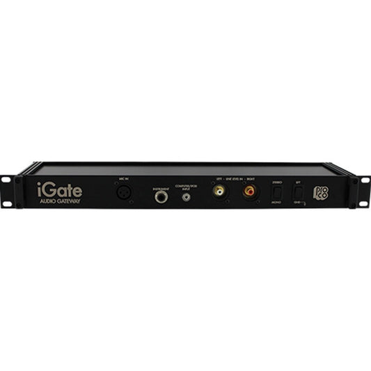 ProCo Sound iGate front panel with mic in, instrument, computer input, RCA line ins, and lift switches