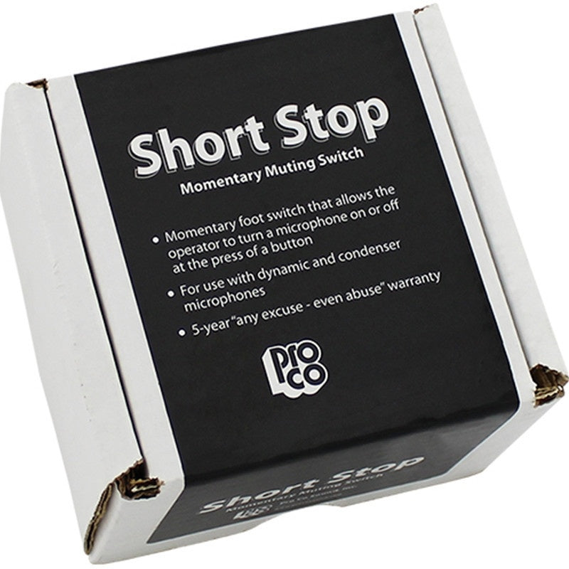 ProCo Sound CDSS Short Stop Momentary Microphone Muting Switch