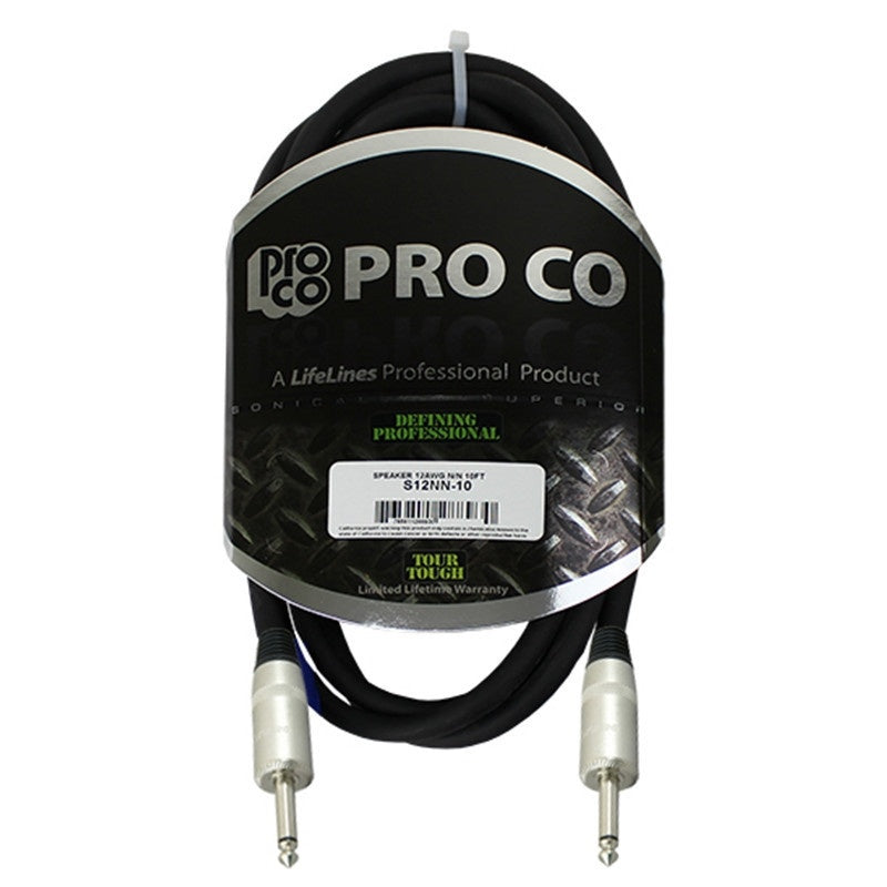 ProCo Sound Lifelines 10GA Speaker Cable with 1/4" Connectors | 30 ft
