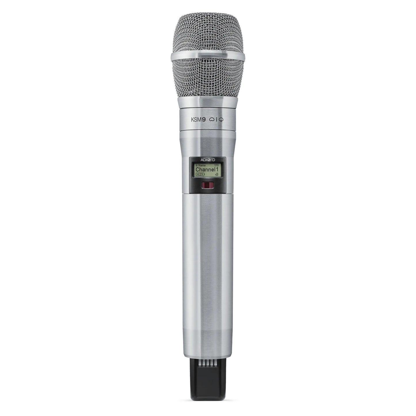 Shure ADX2FD/K9 Axient Digital Wireless Handheld Microphone Transmitter, Frequency: G57 (470-608 MHz) | Color: Nickel