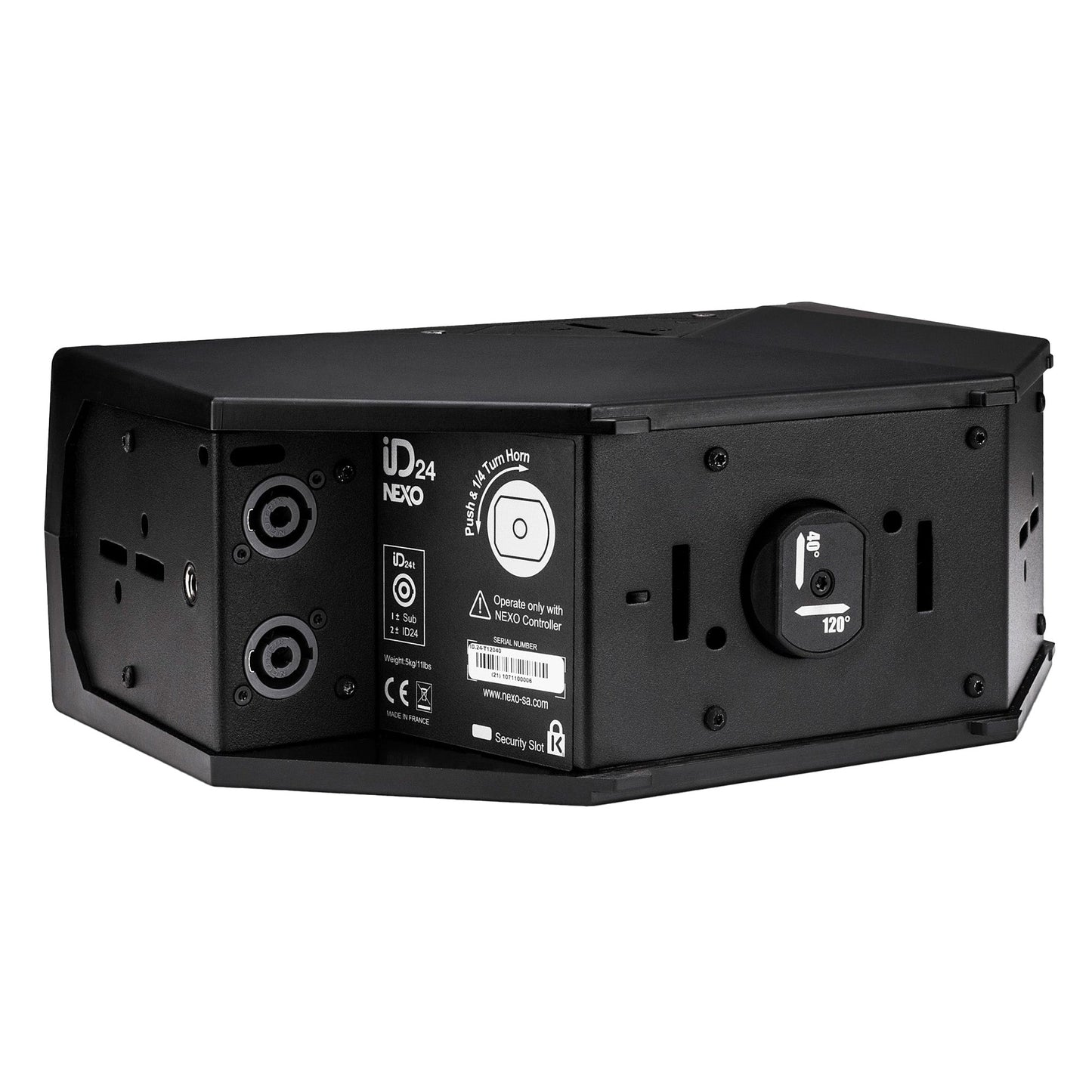 NEXO ID24-T 2x4-Inch Compact Passive Speaker back