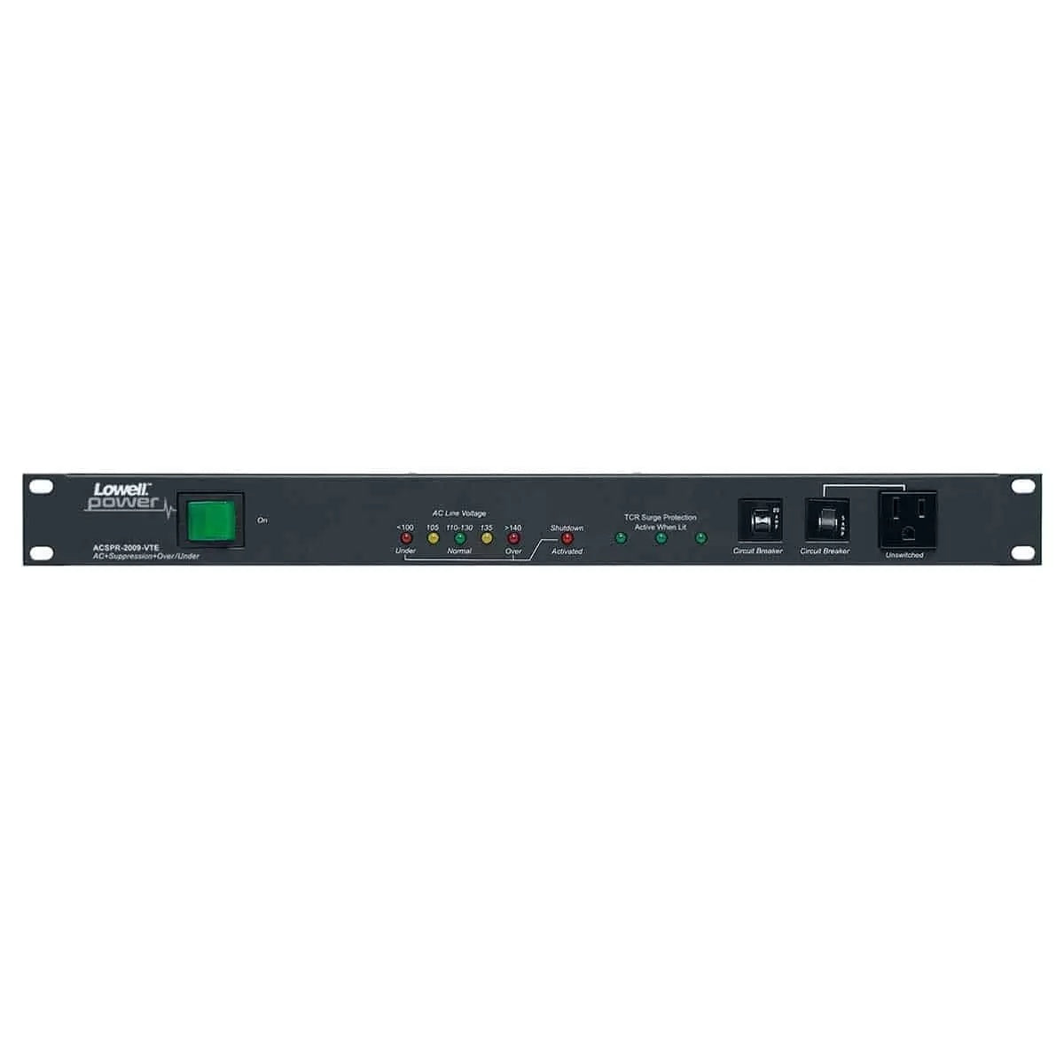 Lowell ACSPR-2009-VTE 9-Outlet Rack PDU With Surge Suppression