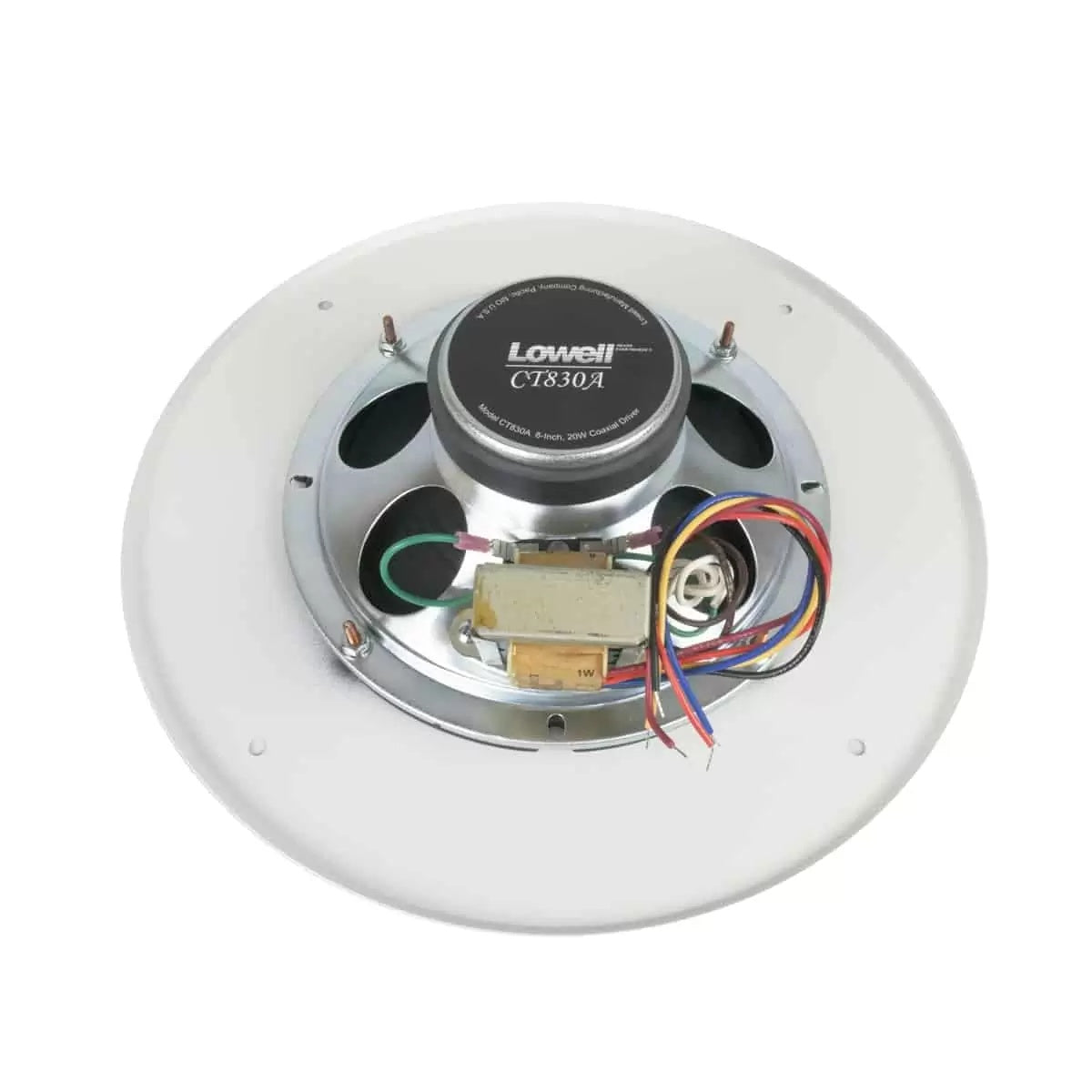 Lowell C1830-870 8" Coaxial Speaker With 70V Transformer and Grille
