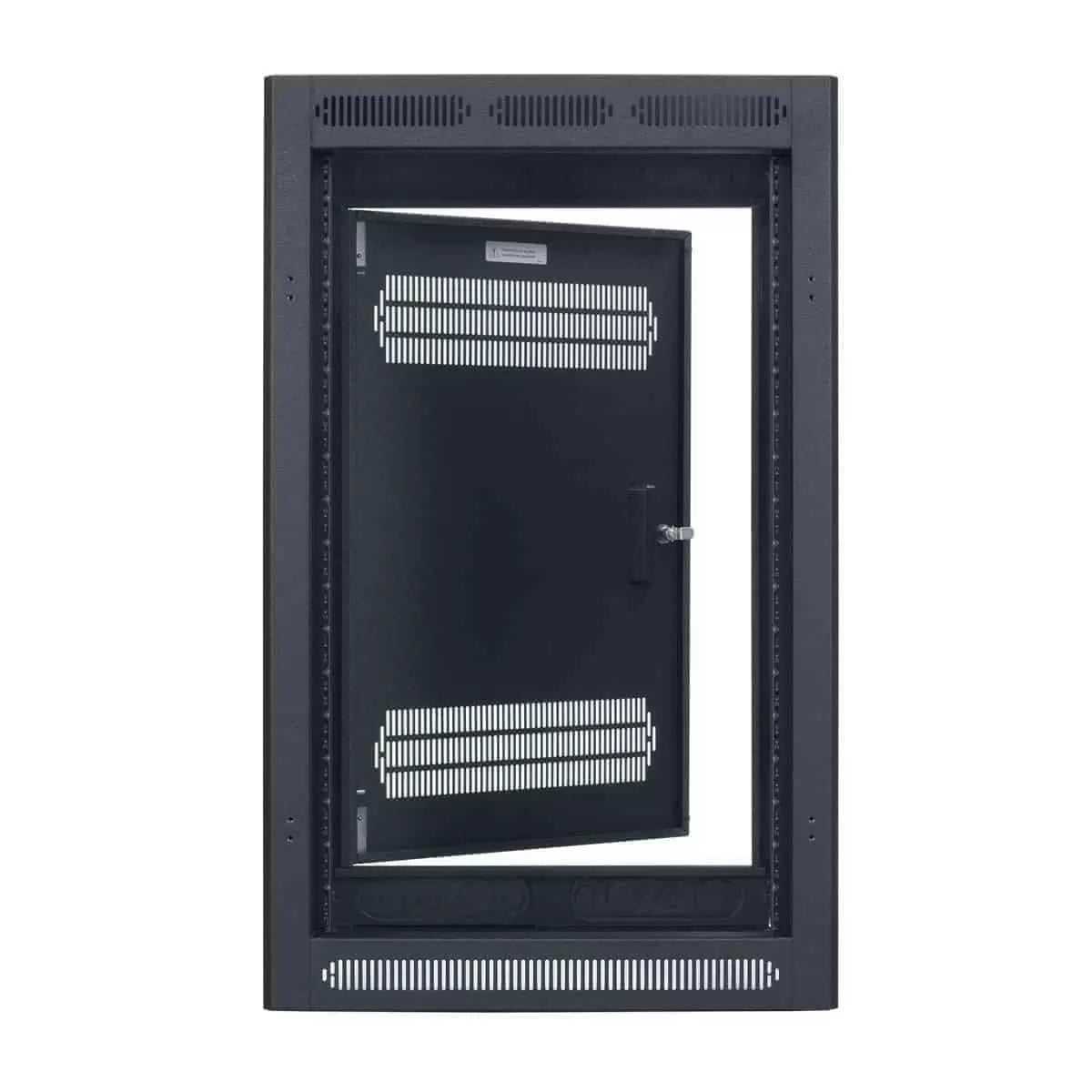 Lowell LER Series Enclosed AV Rack Welded Steel 19" Install Rack | 22"D | 18U | With Rear Door