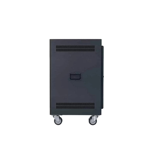 Lowell LPR Series Portable AV Rack Welded Steel Mobile Rack | 14U x 22"D | Solid Door