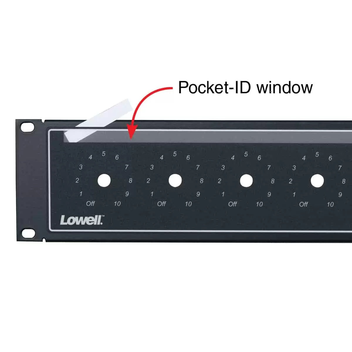 Lowell LVC8P-ID-2 2U Rack Panel for Up to 8 Volume Controls