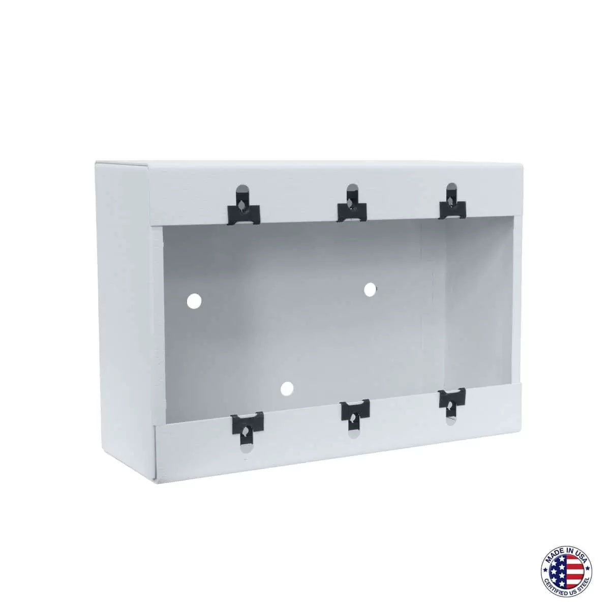 Lowell P1X Surface-Mount Wall Box For Decora Devices | 3 Gang