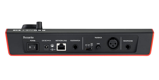 Focusrite Pro RedNet R1 Desktop Remote Controller rear panel