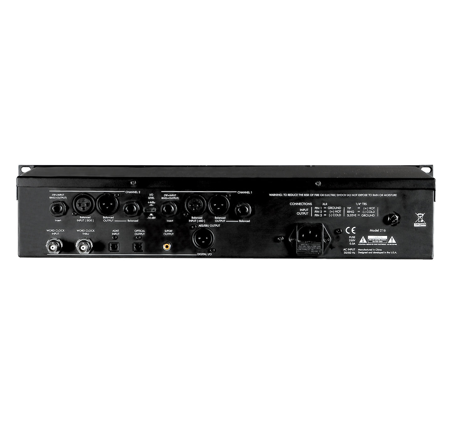 ART DIGITAL MPA-II 2-Channel Microphone Preamp back