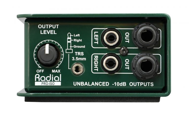 Radial Pro-Iso +4dB to -10dB Converter Outputs