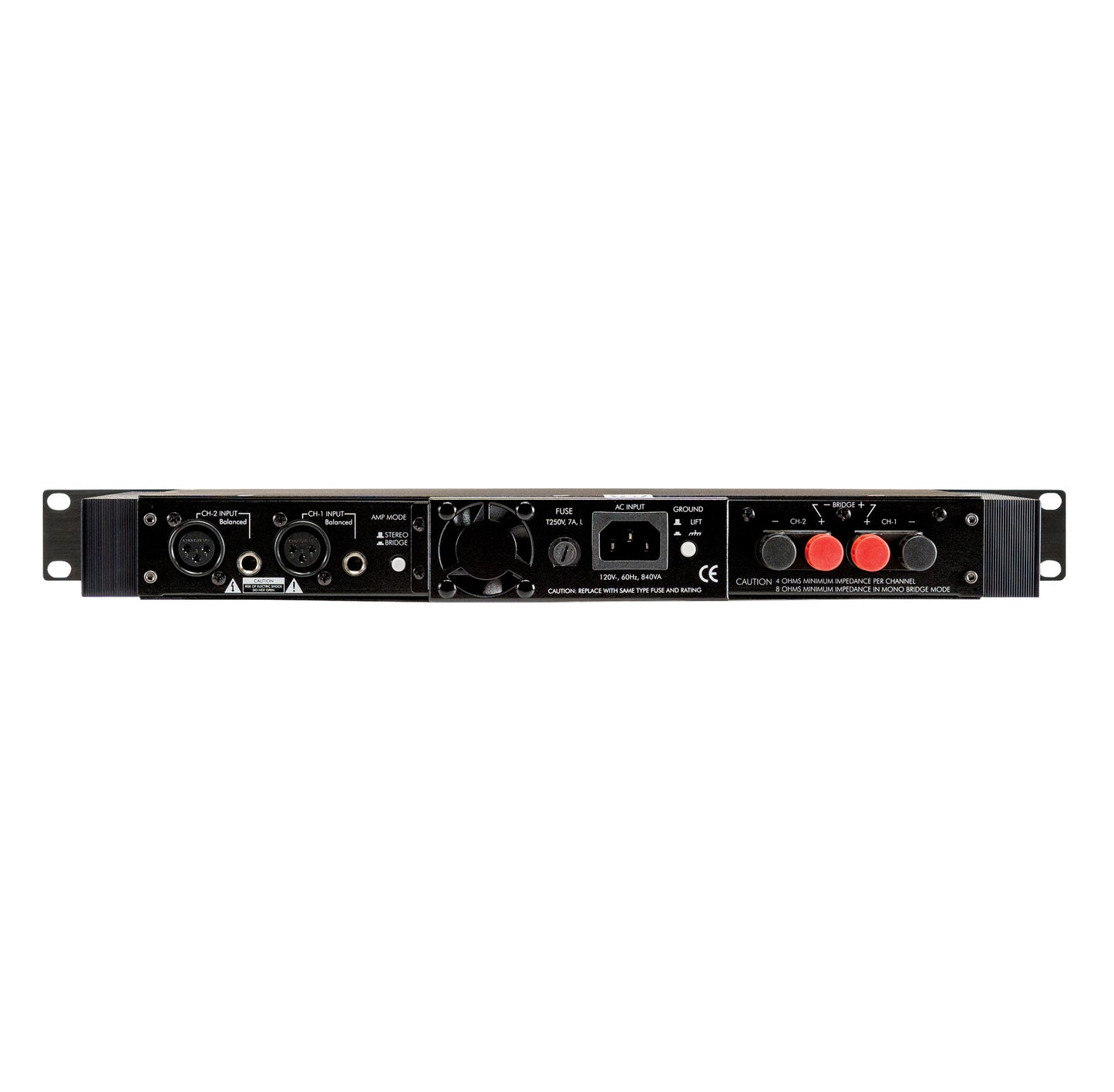 ART SLA1 2-Channel 100W Studio Power Amplifier back