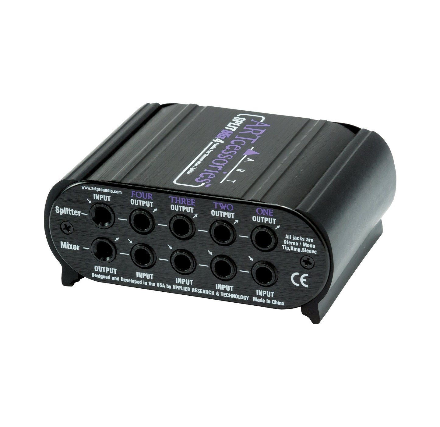 ART SPLITMIX4 Passive 4-channel Mixer / Splitter side