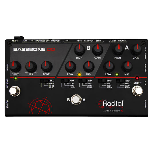 Radial Bassbone OD Bass Preamp & Overdrive top