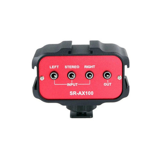 Saramonic SR-AX100 Battery-Free 2-Channel On-Camera 3.5MM Audio Mixer back